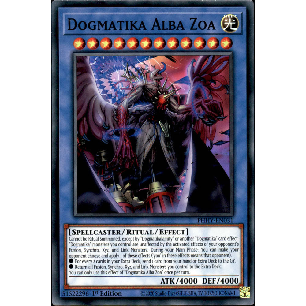 Dogmatika Alba Zoa PHHY-EN031 Yu-Gi-Oh! Card from the Photon Hypernova Set
