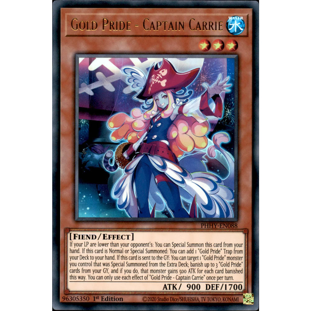 Gold Pride - Captain Carrie PHHY-EN088 Yu-Gi-Oh! Card Gold Pride - Captain Carrie PHHY-EN088 Yu-Gi-Oh! Card