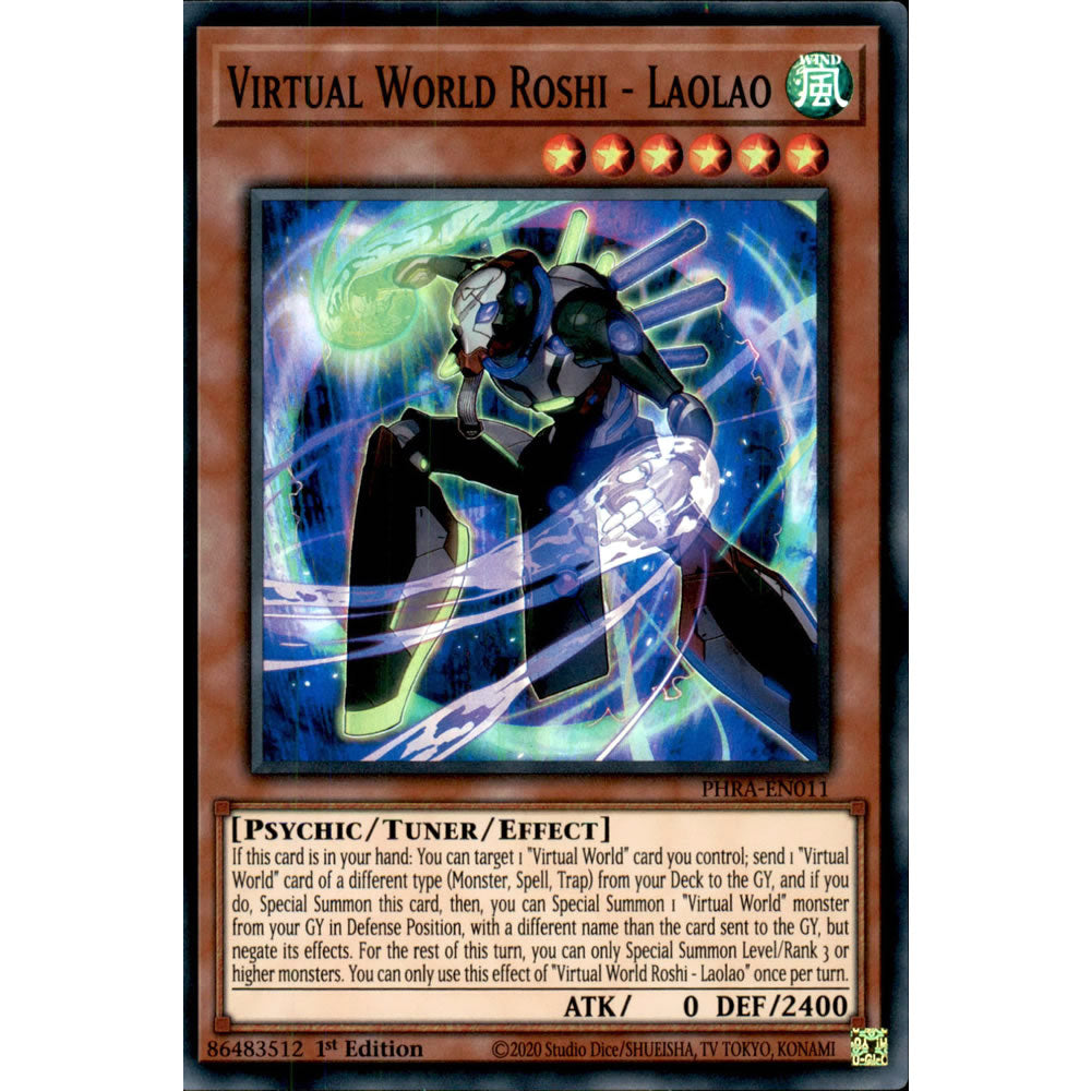 Virtual World Roshi - Laolao PHRA-EN011 Yu-Gi-Oh! Card Virtual World Roshi - Laolao PHRA-EN011 Yu-Gi-Oh! Card