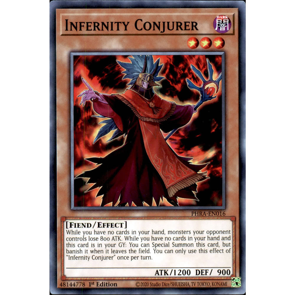 Infernity Conjurer PHRA-EN016 Yu-Gi-Oh! Card Infernity Conjurer PHRA-EN016 Yu-Gi-Oh! Card