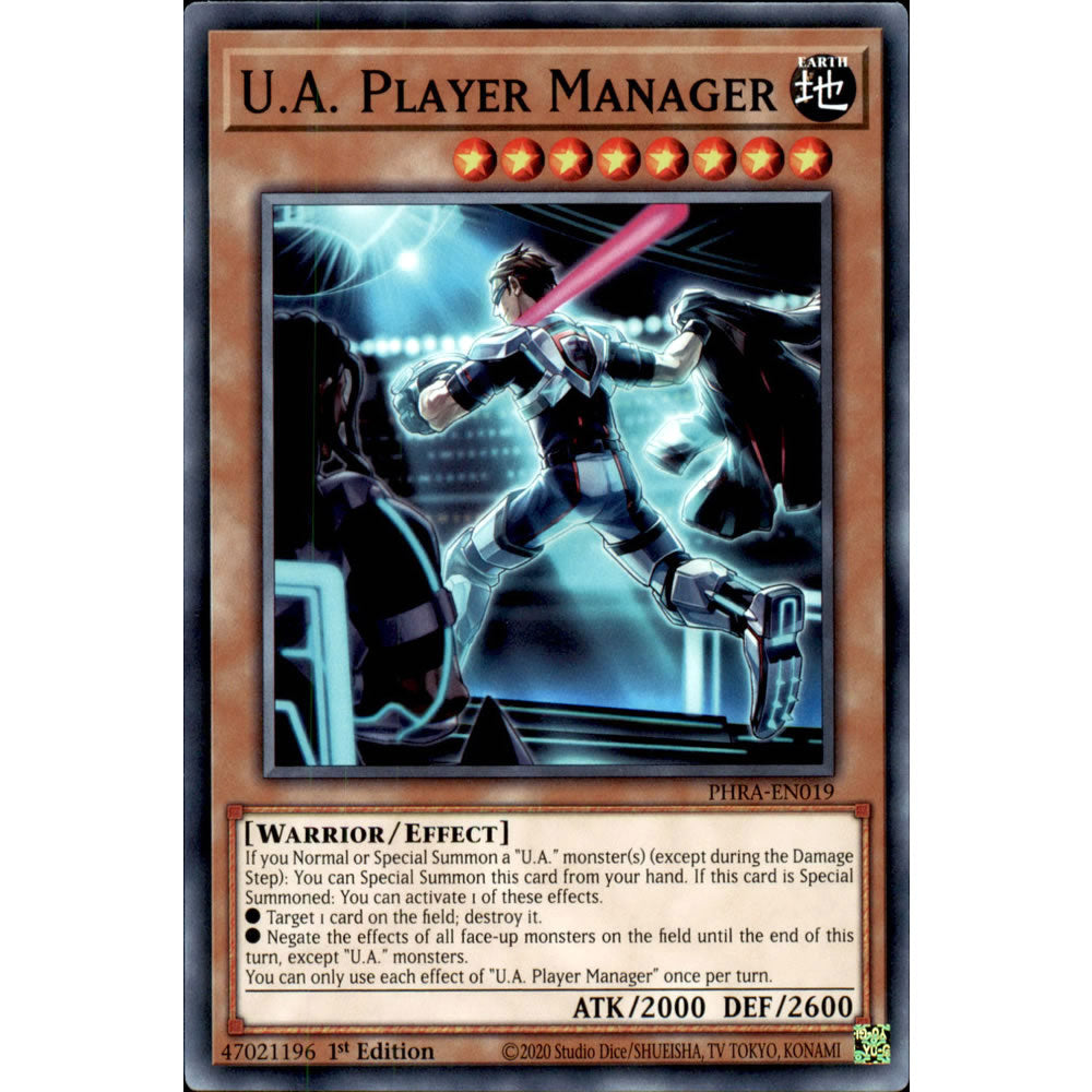 yugioh u.a. cards U.A. Player Manager PHRA-EN019 Yu-Gi-Oh! Card