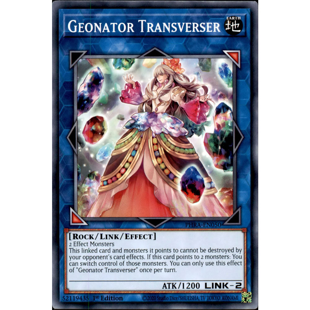 Geonator Transverser PHRA-EN050 Yu-Gi-Oh! Card from the Phantom Rage Set