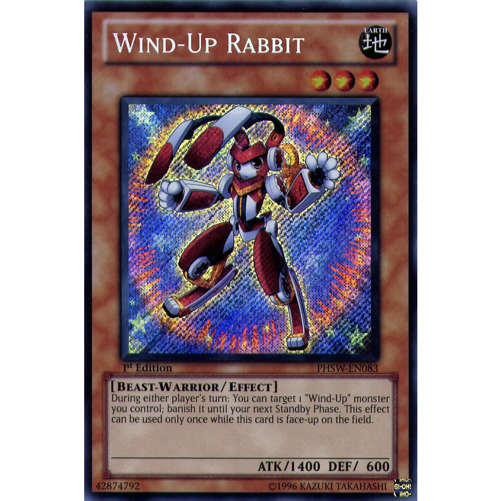 Wind-Up Rabbit PHSW-EN083 Yu-Gi-Oh! Card from the Photon Shockwave Set