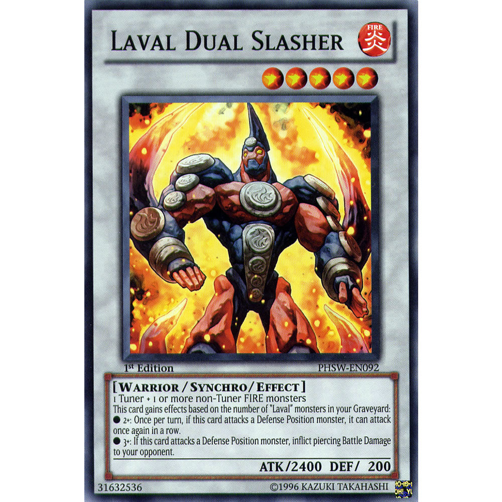 Laval Dual Slasher PHSW-EN092 Yu-Gi-Oh! Card from the Photon Shockwave Set