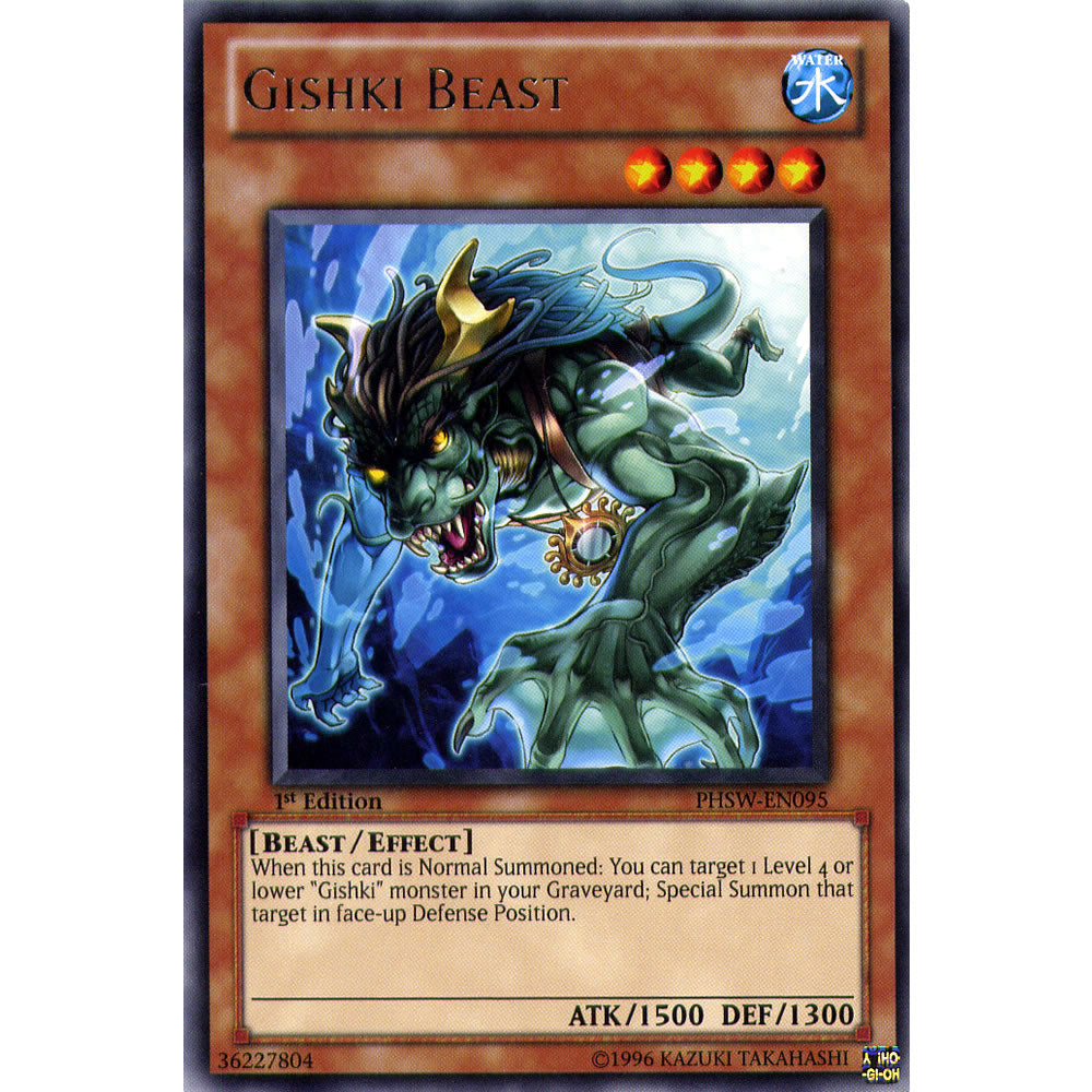 Gishki Beast PHSW-EN095 Yu-Gi-Oh! Card from the Photon Shockwave Set