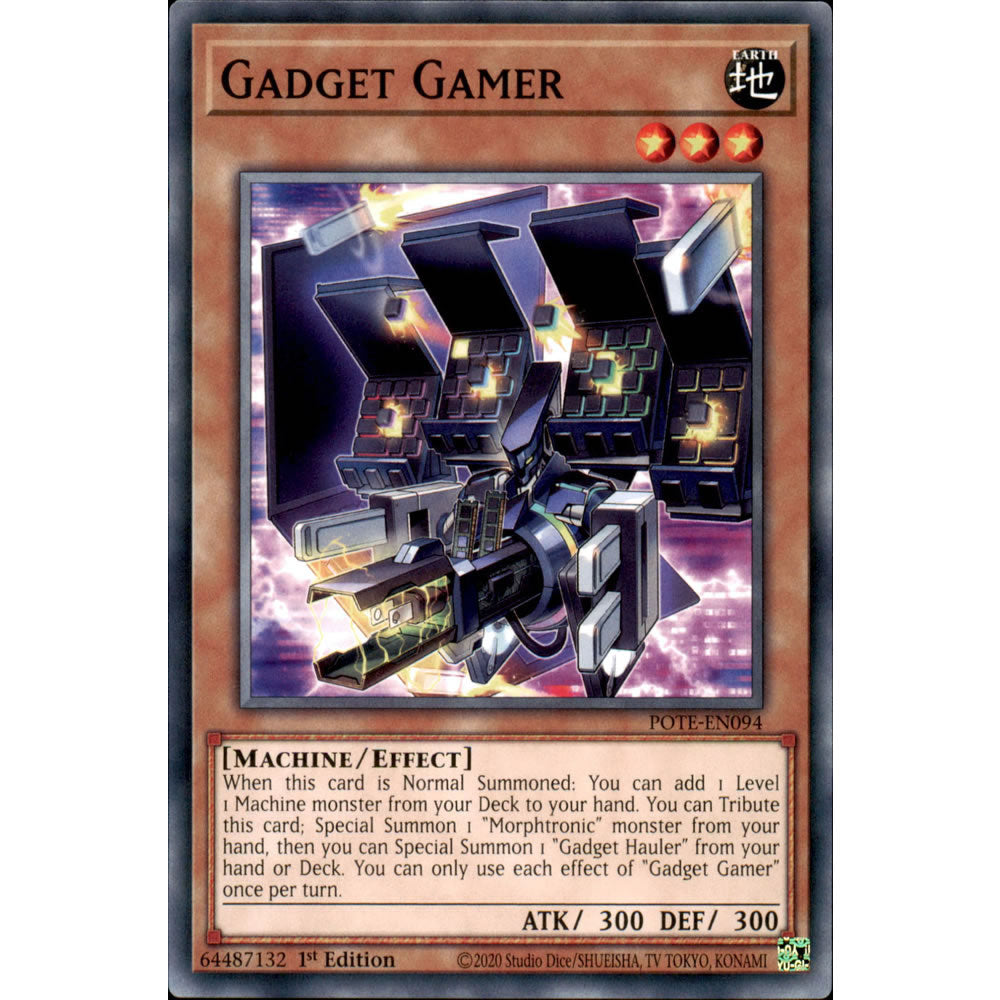 Gadget Gamer POTE-EN094 Yu-Gi-Oh! Card from the Power of the Elements Set