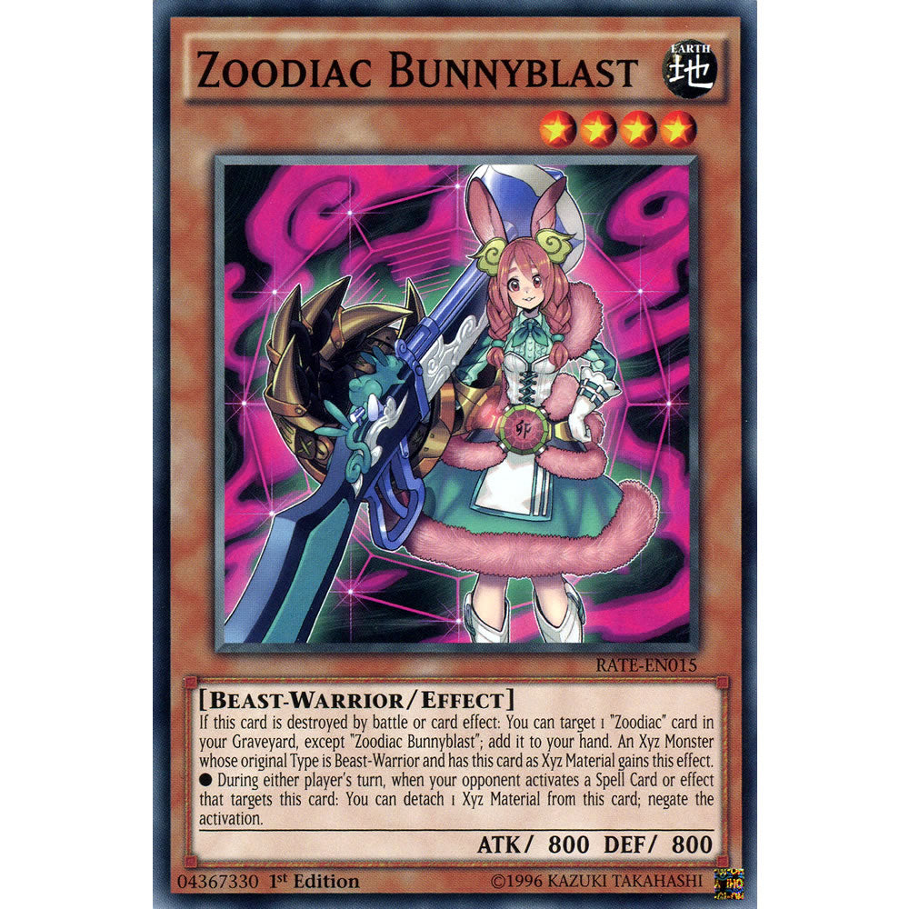yugioh zoodiac cards Zoodiac Bunnyblast RATE-EN015 Yu-Gi-Oh! Card