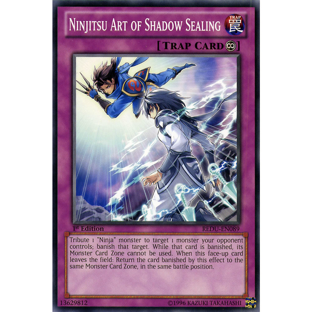Ninjitsu Art Of Shadow Sealing REDU-EN089 Yu-Gi-Oh! Card from the Return of the Duelist Set