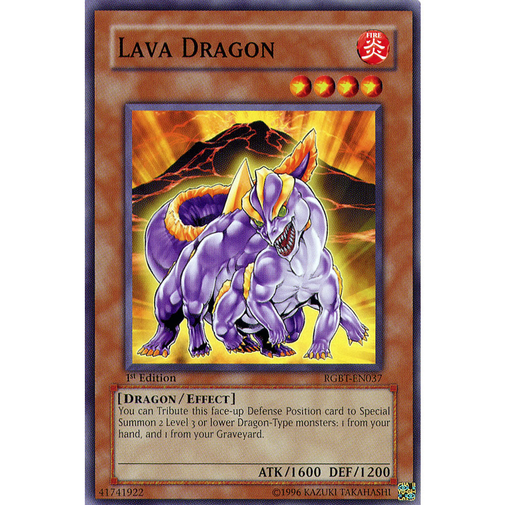 Lava Dragon RGBT-EN037 Yu-Gi-Oh! Card from the Raging Battle Set