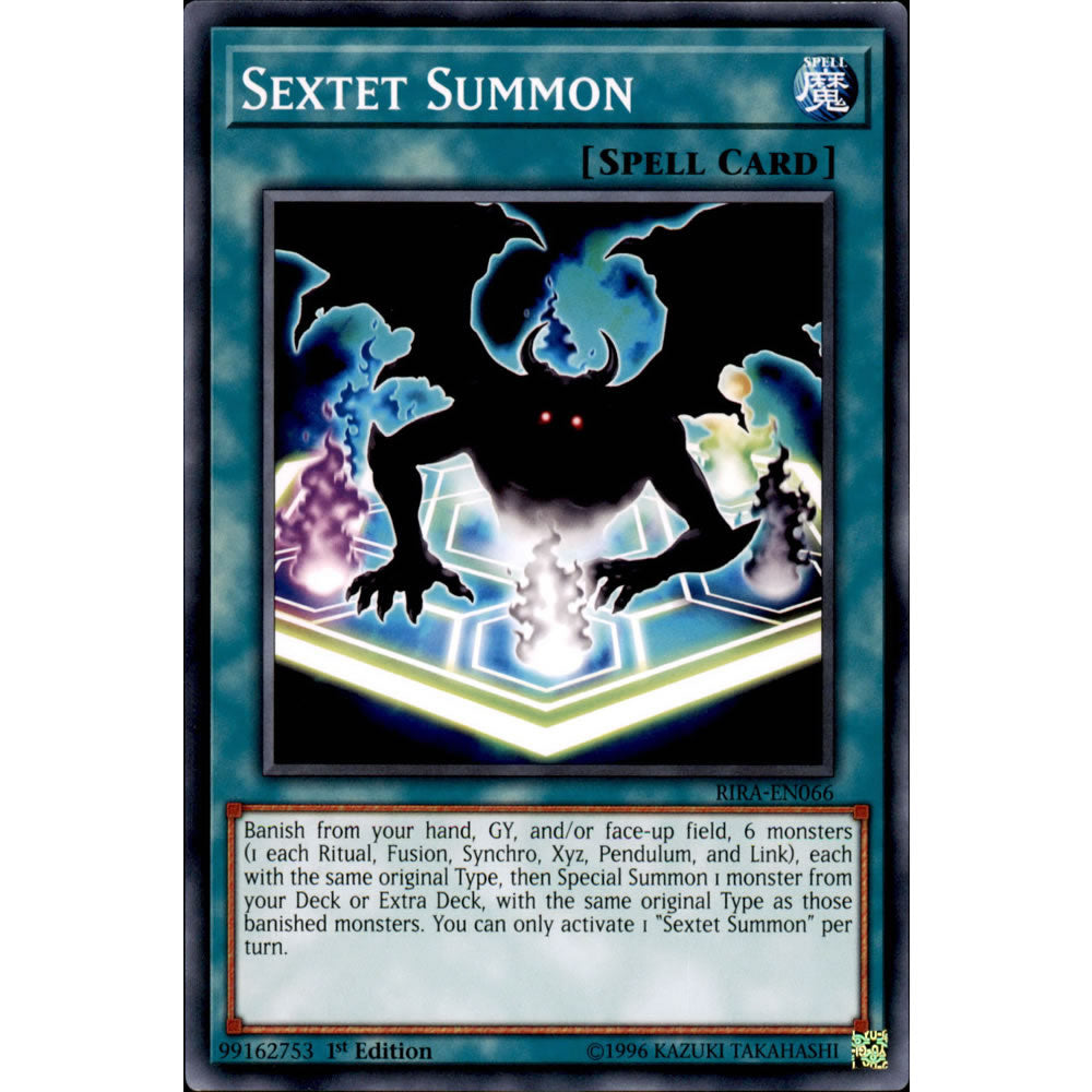yugioh cards that special summon banished monsters Sextet Summon RIRA-EN066 Yu-Gi-Oh! Card