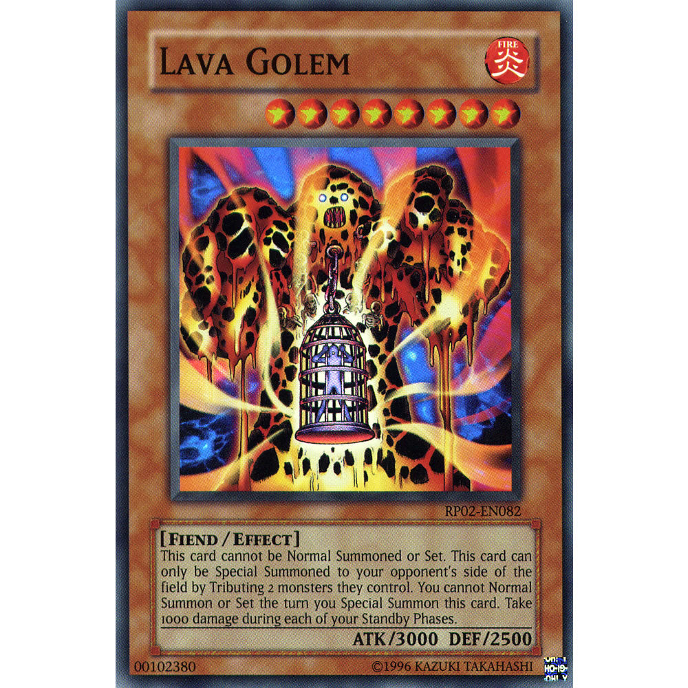 Lava Golem RP02-EN082 Yu-Gi-Oh! Card from the Retro Pack 2 Set
