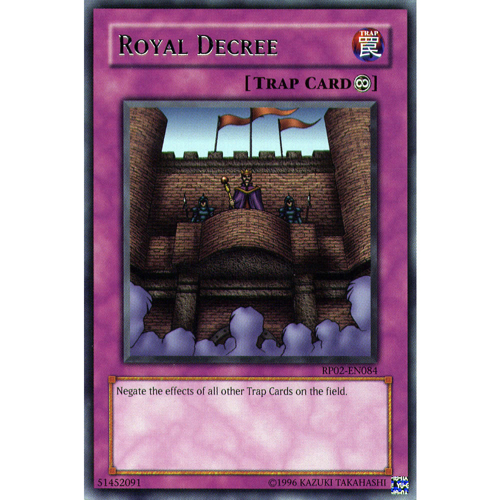 Royal Decree RP02-EN084 Yu-Gi-Oh! Card from the Retro Pack 2 Set