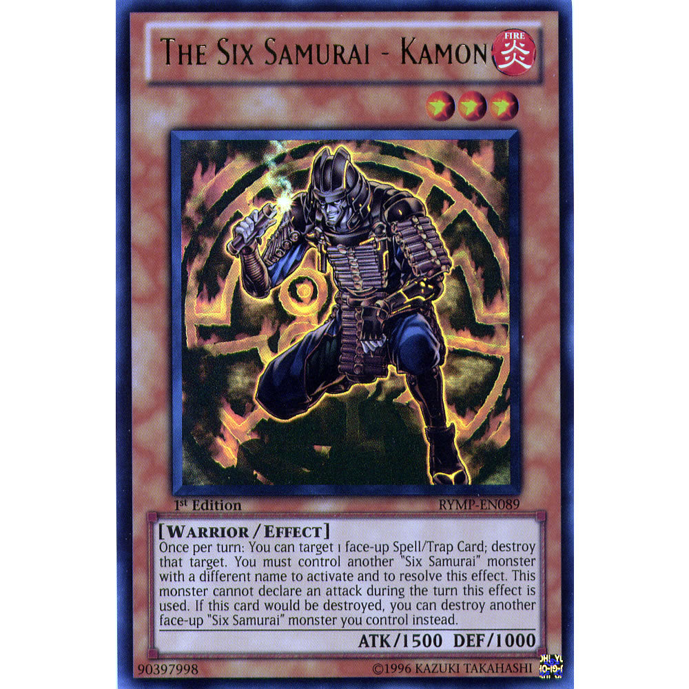 The Six Samurai - Kamon RYMP-EN089 Yu-Gi-Oh! Card from the Ra Yellow Mega Pack Set