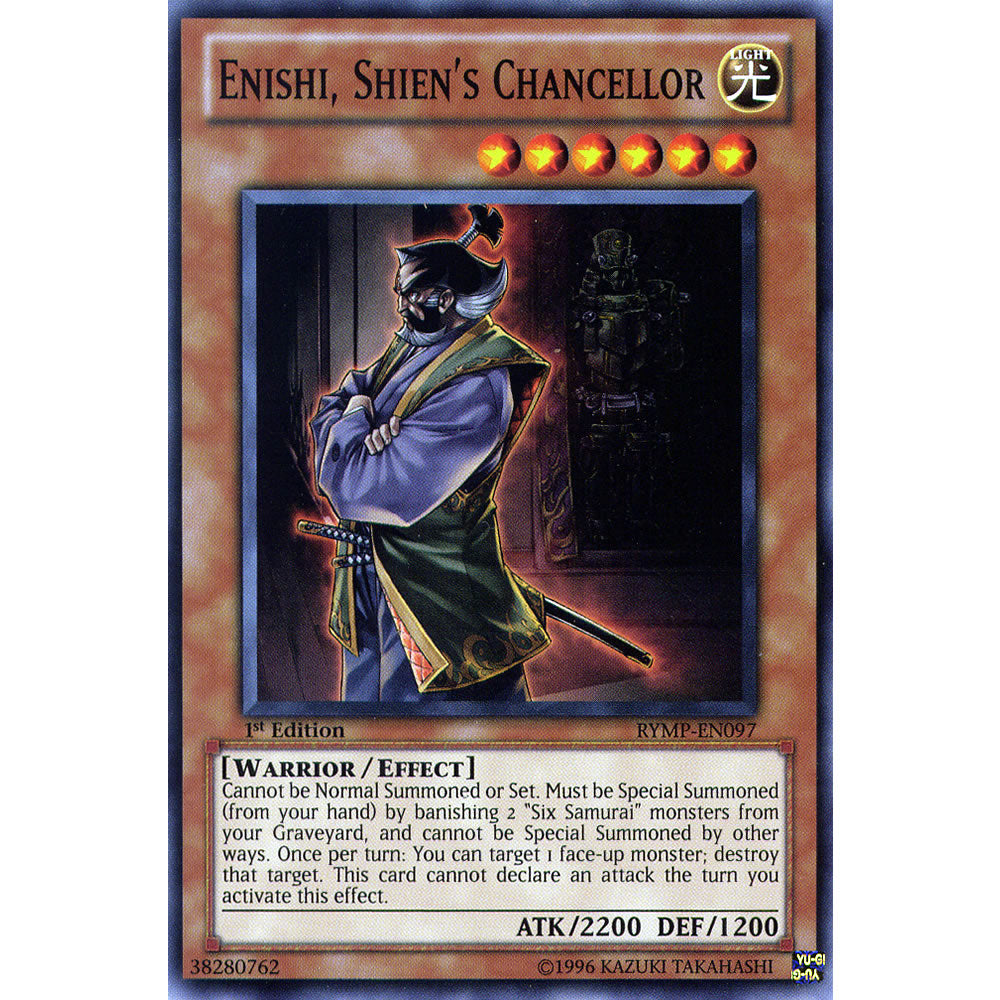 Enishi, Shien's Chancellor RYMP-EN097 Yu-Gi-Oh! Card from the Ra Yellow Mega Pack Set