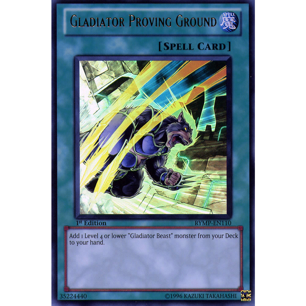Gladiator Proving Ground RYMP-EN110 Yu-Gi-Oh! Card from the Ra Yellow Mega Pack Set