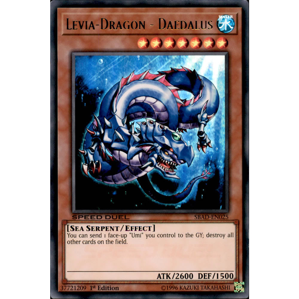 Levia-Dragon - Daedalus SBAD-EN025 Yu-Gi-Oh! Card from the Speed Duel: Attack from the Deep Set