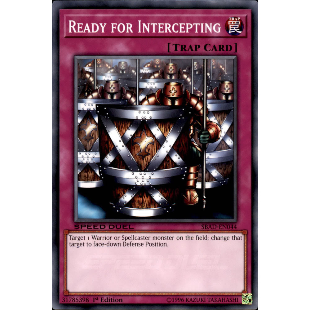 Ready for Intercepting SBAD-EN044 Yu-Gi-Oh! Card from the Speed Duel: Attack from the Deep Set
