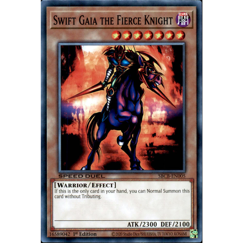 Swift Gaia the Fierce Knight SBCB-EN005 Yu-Gi-Oh! Card from the Speed Duel: Battle City Set