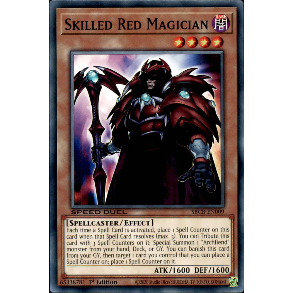 Skilled Red Magician SBCB-EN009 Yu-Gi-Oh! Card from the Speed Duel: Battle City Set