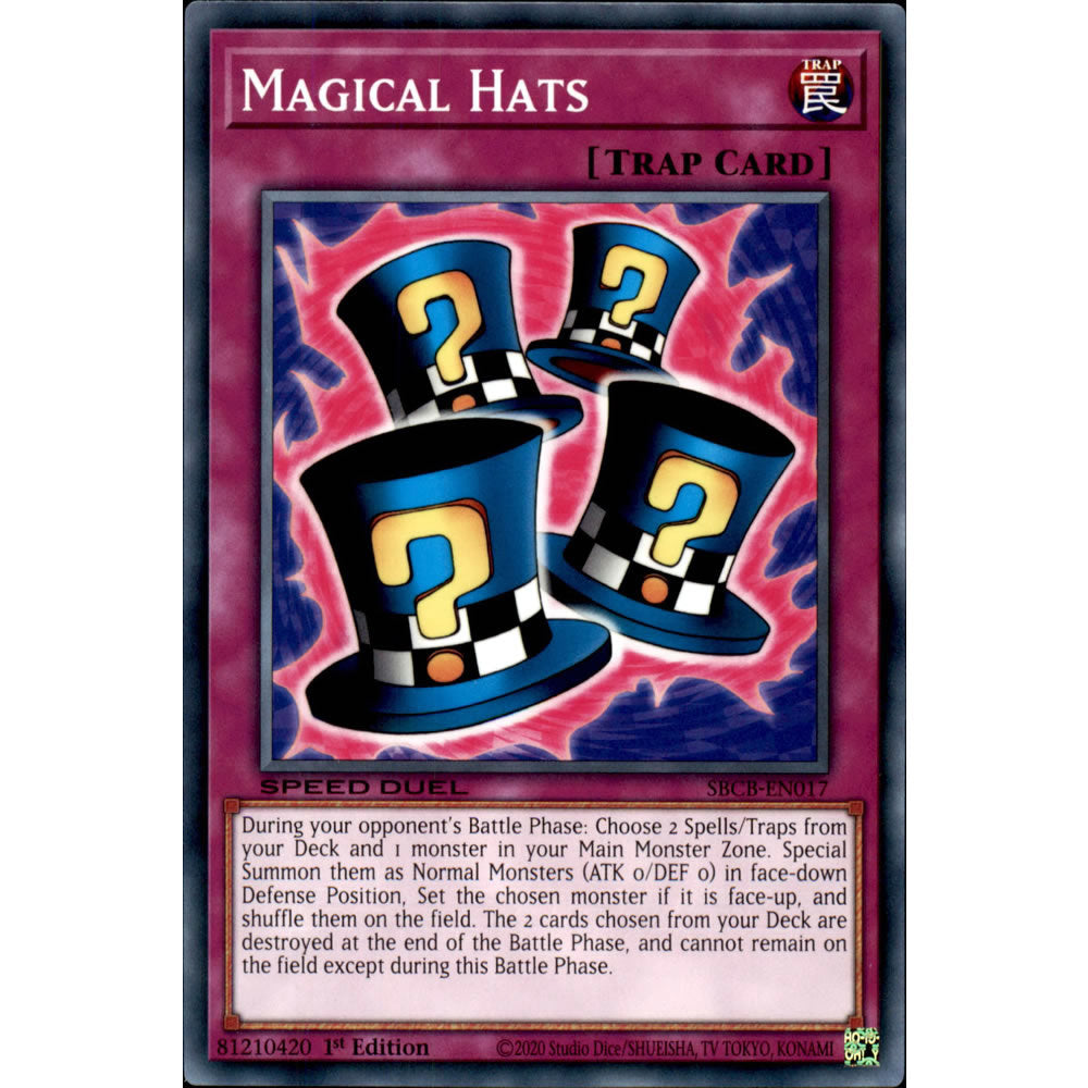 Magical Hats SBCB-EN017 Yu-Gi-Oh! Card from the Speed Duel: Battle City Set