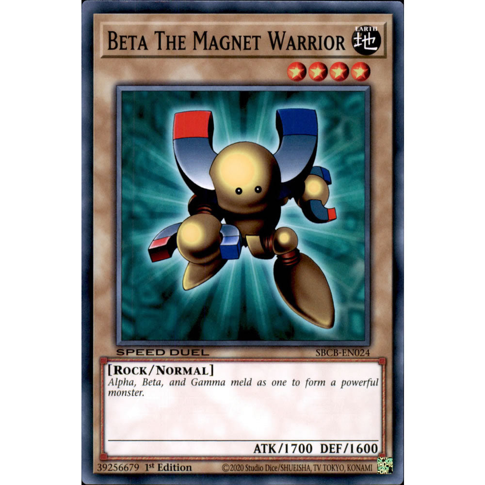 Beta The Magnet Warrior SBCB-EN024 Yu-Gi-Oh! Card from the Speed Duel: Battle City Set