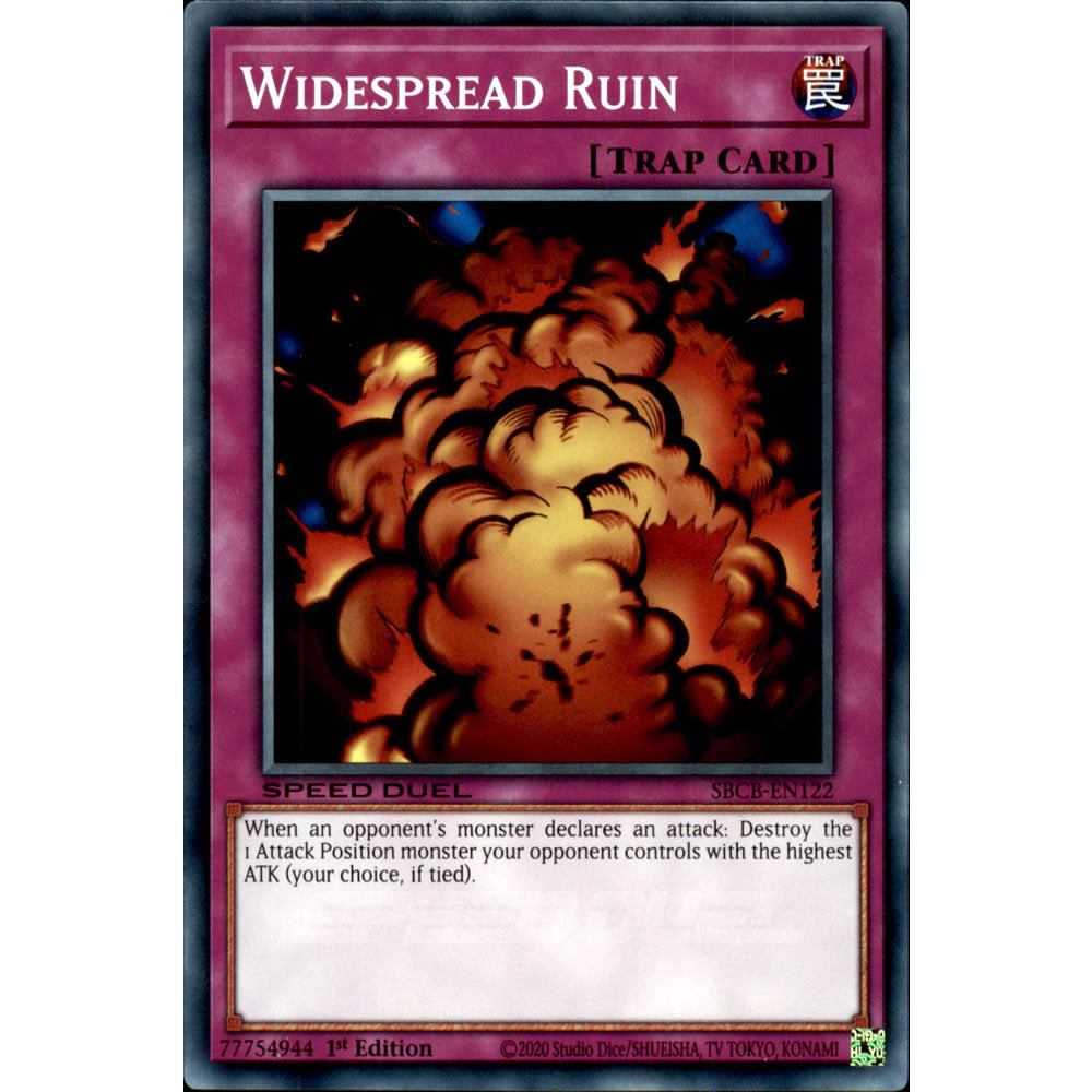 Widespread Ruin SBCB-EN122 Yu-Gi-Oh! Card from the Speed Duel: Battle City Set