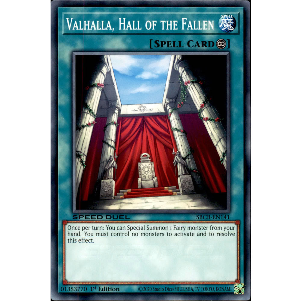 Valhalla, Hall of the Fallen SBCB-EN141 Yu-Gi-Oh! Card from the Speed Duel: Battle City Set