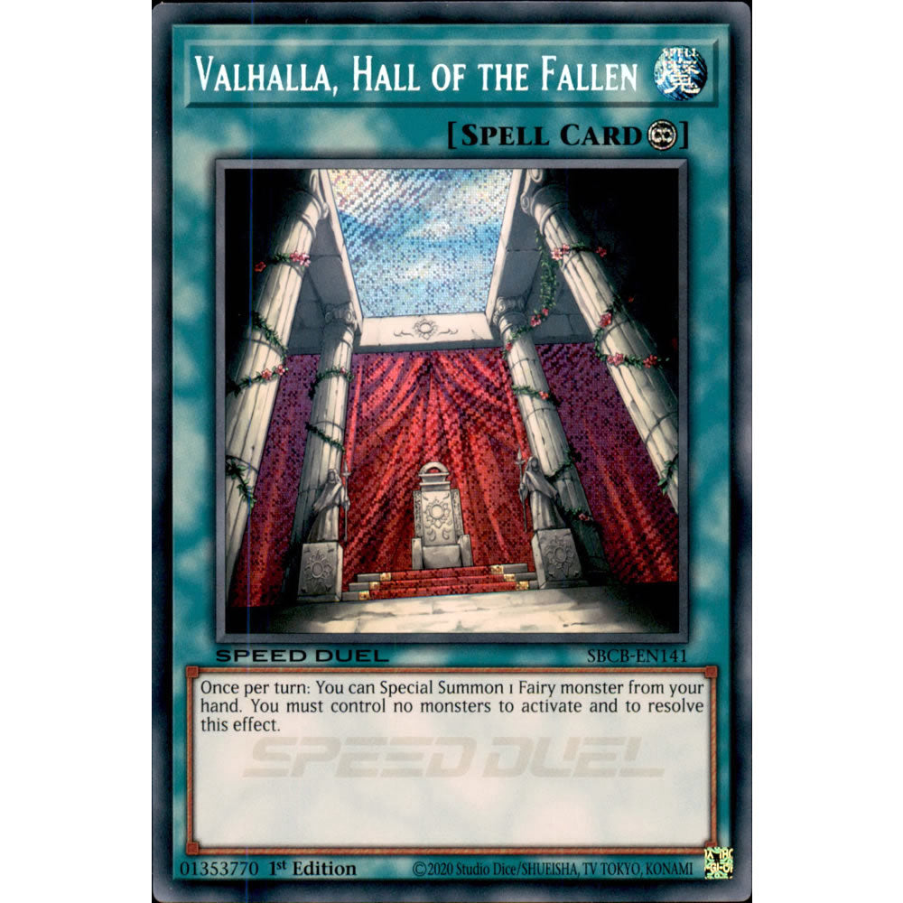 Valhalla, Hall of the Fallen SBCB-EN141 Yu-Gi-Oh! Card from the Speed Duel: Battle City Set