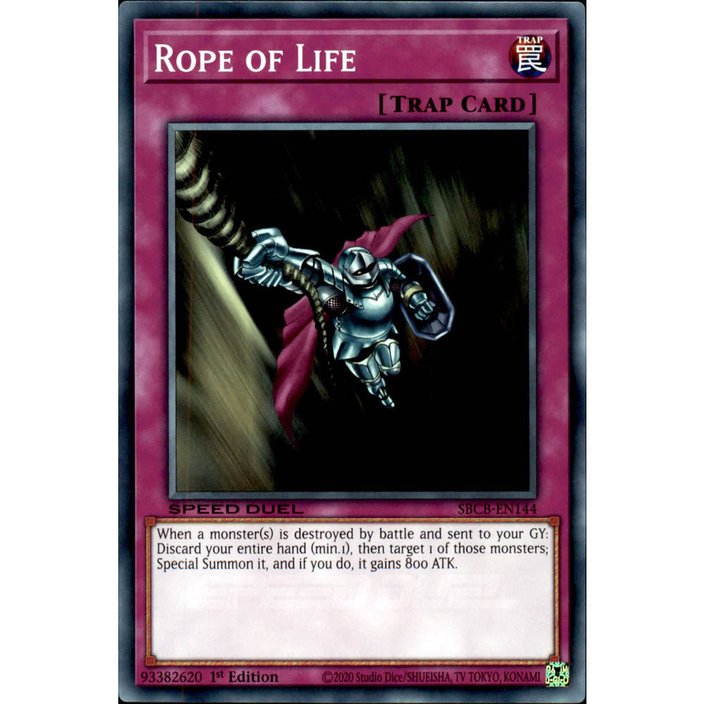 Rope of Life SBCB-EN144 Yu-Gi-Oh! Card from the Speed Duel: Battle City Set