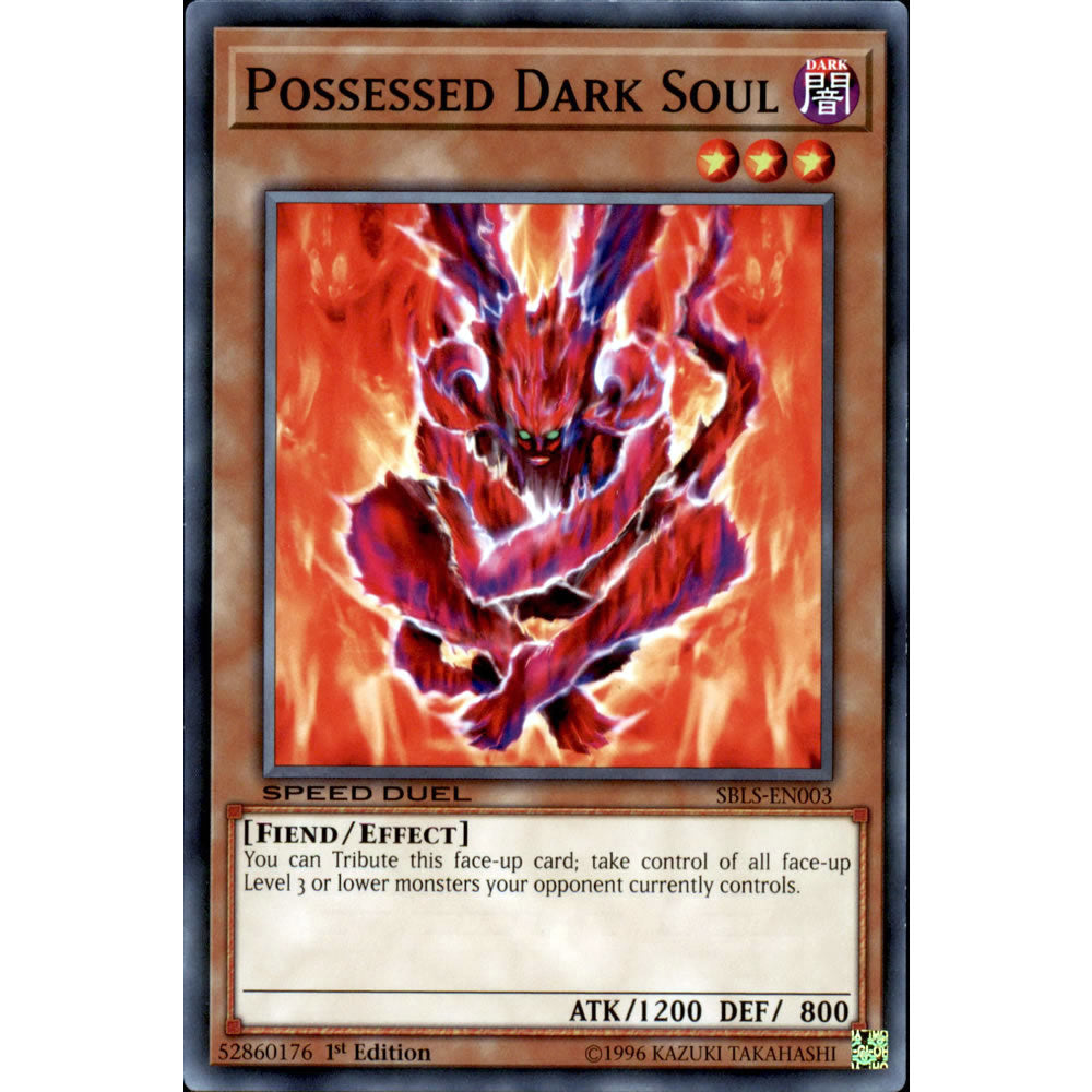 Possessed Dark Soul SBLS-EN003 Yu-Gi-Oh! Card Possessed Dark Soul SBLS-EN003 Yu-Gi-Oh! Card