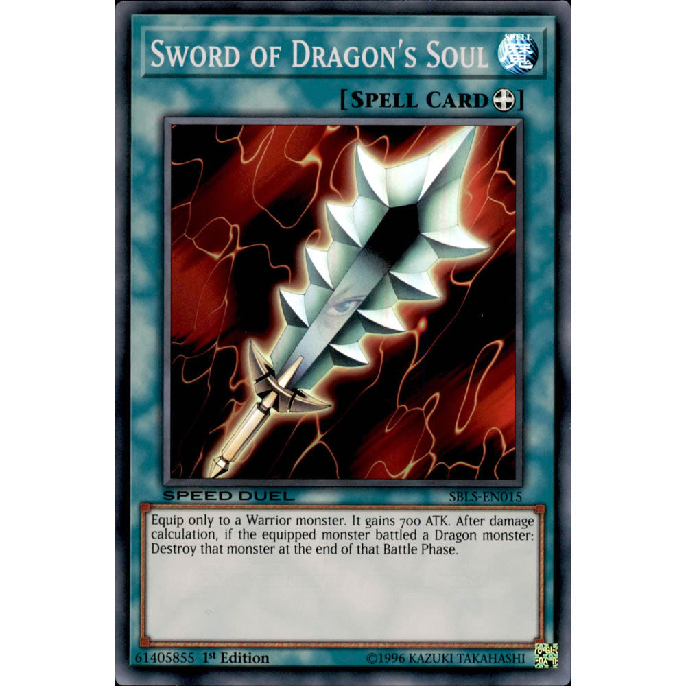 sword yugioh card Sword of Dragon's Soul SBLS-EN015 Yu-Gi-Oh! Card