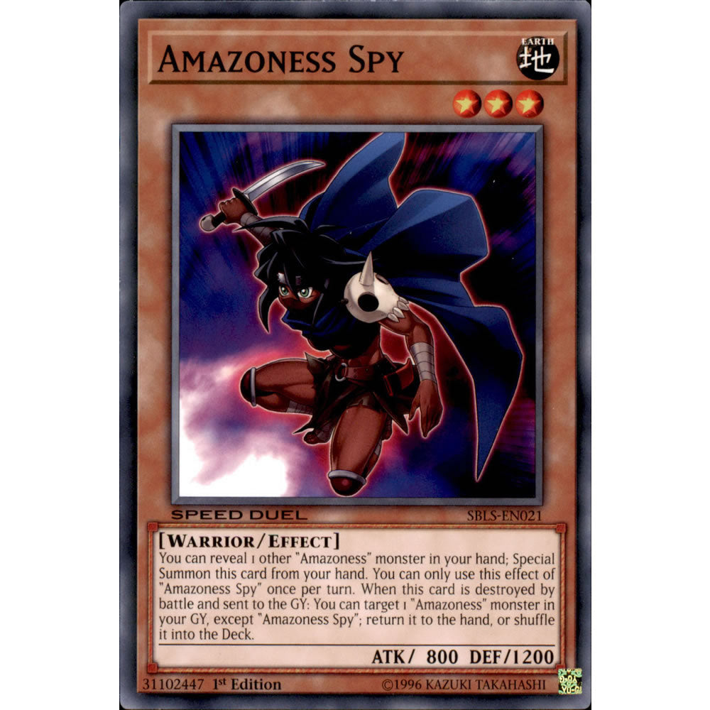 Amazoness Spy SBLS-EN021 Yu-Gi-Oh! Card - Deckboosters Amazoness Spy SBLS-EN021 Yu-Gi-Oh! Card - Deckboosters