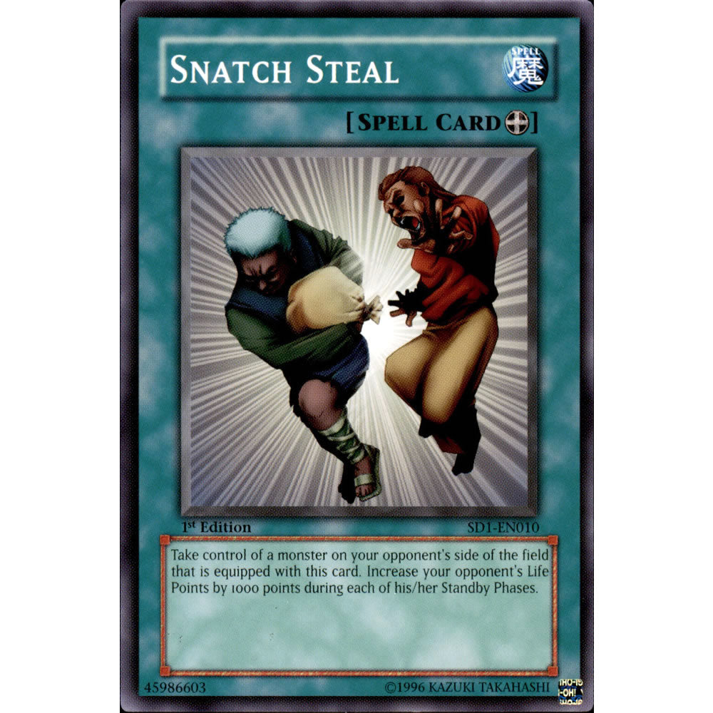 Snatch Steal SD1-EN010 Yu-Gi-Oh! Card