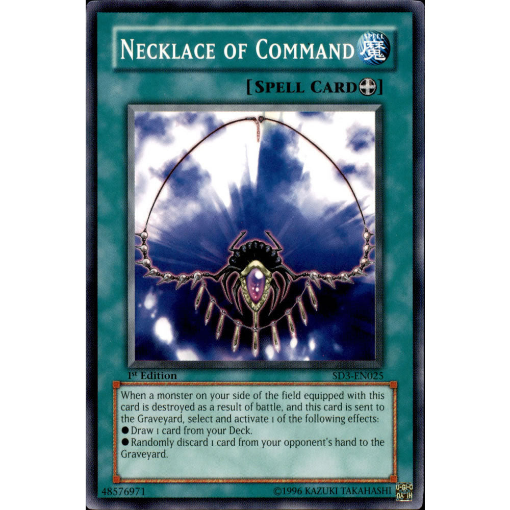 Necklace of Command SD3-EN025 Yu-Gi-Oh! Card Necklace of Command SD3-EN025 Yu-Gi-Oh! Card
