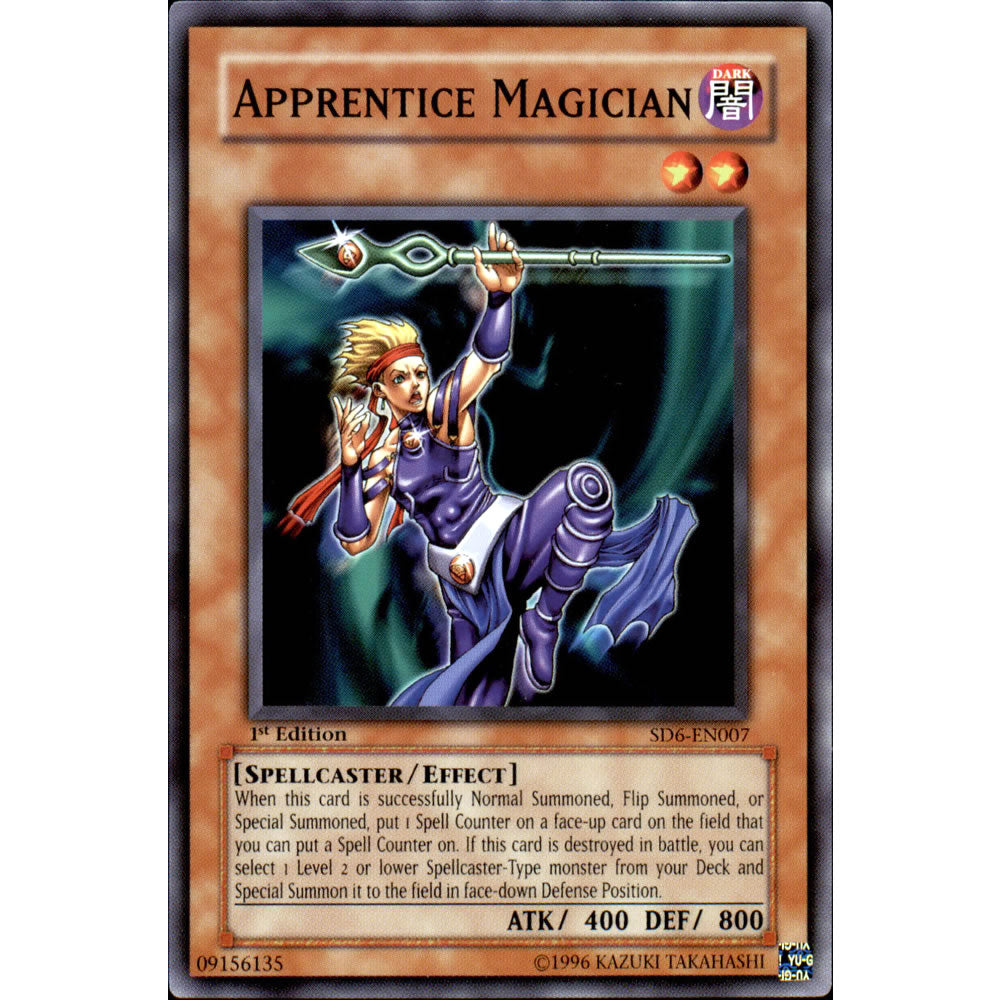 Apprentice Magician SD6-EN007 Yu-Gi-Oh! Card Apprentice Magician SD6-EN007 Yu-Gi-Oh! Card