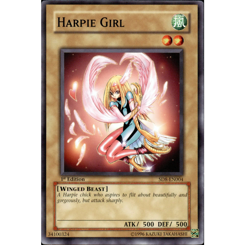 Harpie Girl SD8-EN004 Yu-Gi-Oh! Card - Deckboosters Harpie Girl SD8-EN004 Yu-Gi-Oh! Card - Deckboosters