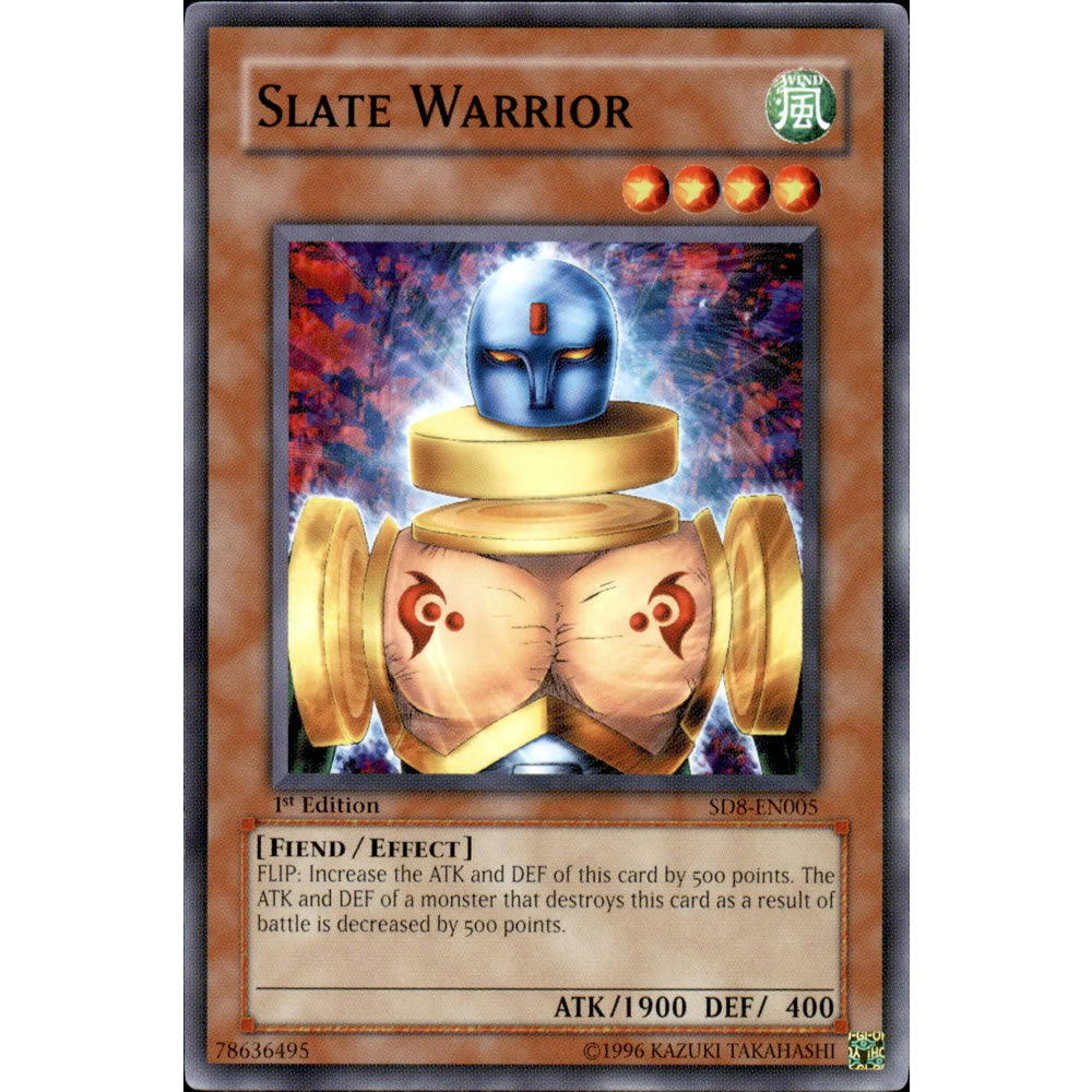 Slate Warrior SD8-EN005 Yu-Gi-Oh! Card from the Lord of the Storm Set