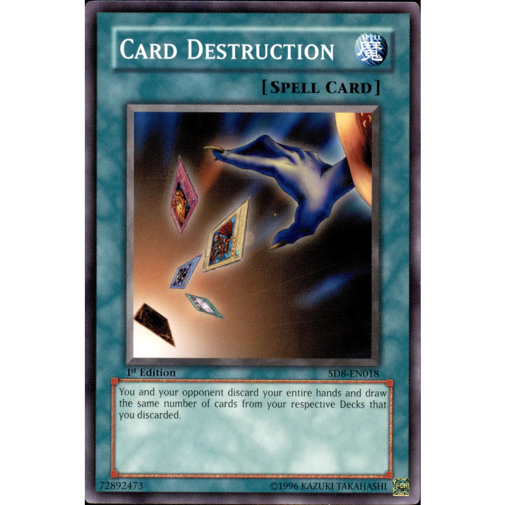 card destruction yugioh Card Destruction SD8-EN018 Yu-Gi-Oh! Card