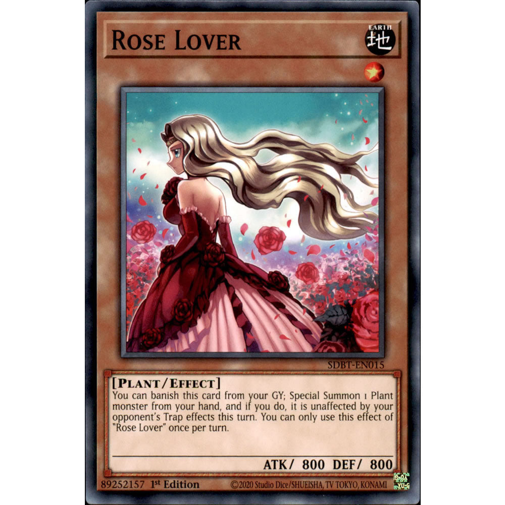 Rose Lover SDBT-EN015 Yu-Gi-Oh! Card from the Beware of Traptrix Set
