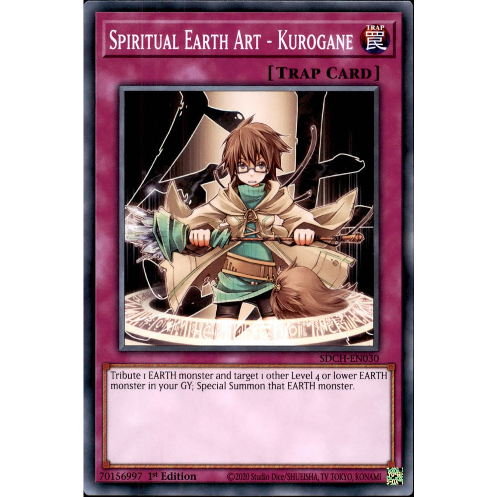 Spiritual Earth Art - Kurogane SDCH-EN030 Yu-Gi-Oh! Card from the Spirit Charmers Set