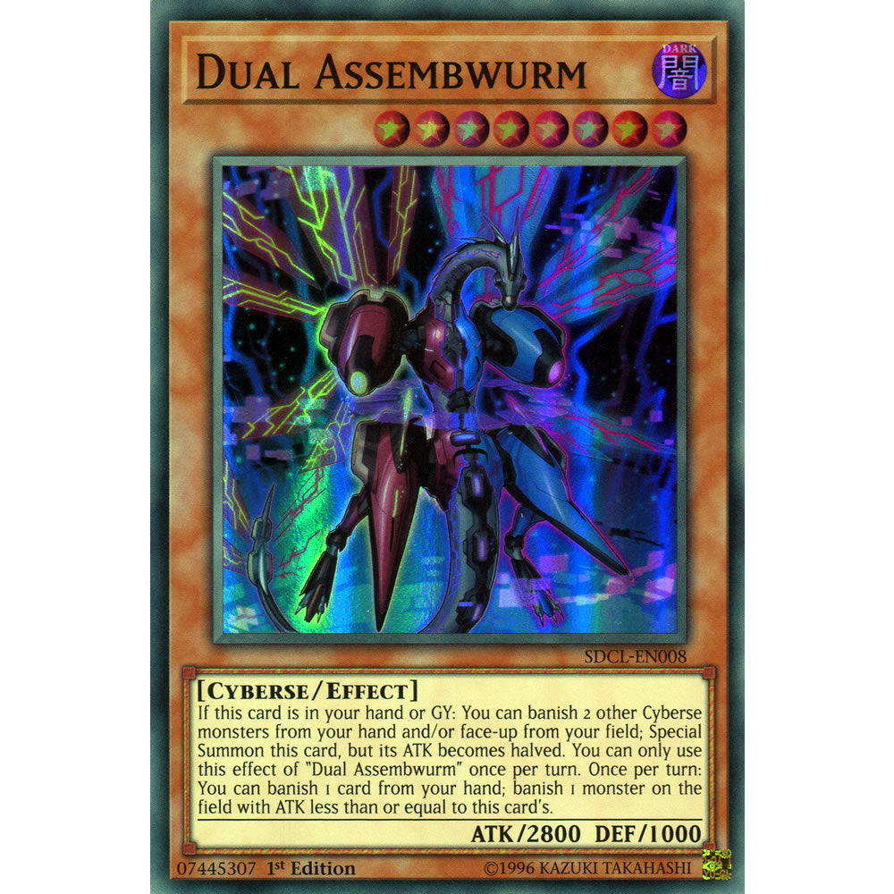 Dual Assembwurm SDCL-EN008 Yu-Gi-Oh! Card from the Cyberse Link Set