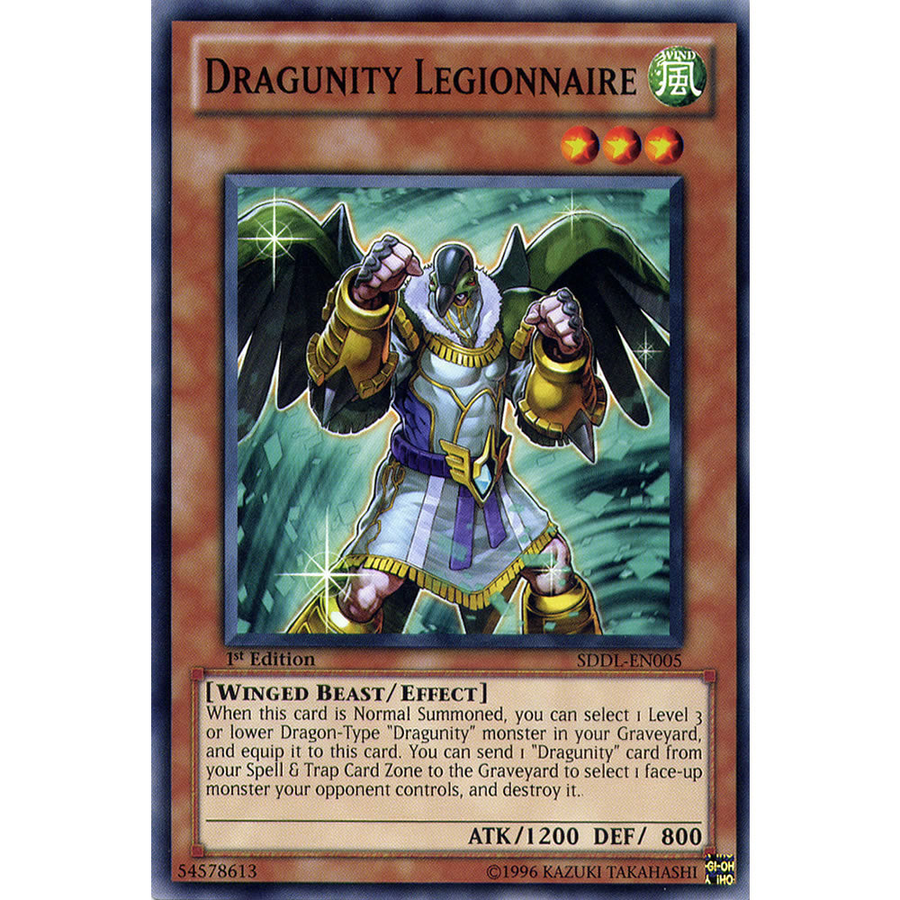 Dragunity Legionnaire SDDL-EN005 Yu-Gi-Oh! Card Dragunity Legionnaire SDDL-EN005 Yu-Gi-Oh! Card