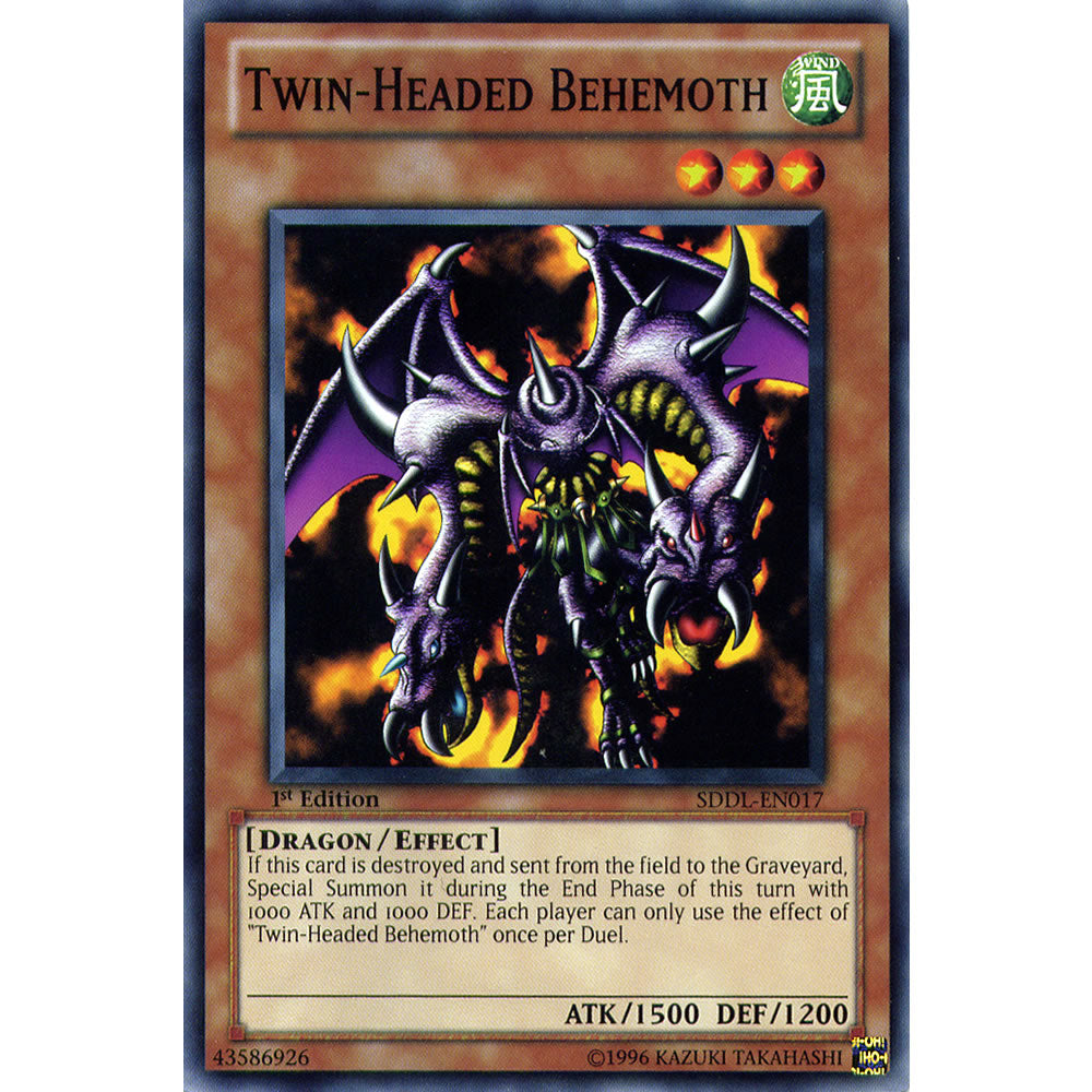 Twin-Headed Behemoth SDDL-EN017 Yu-Gi-Oh! Card from the Dragunity Legion Set