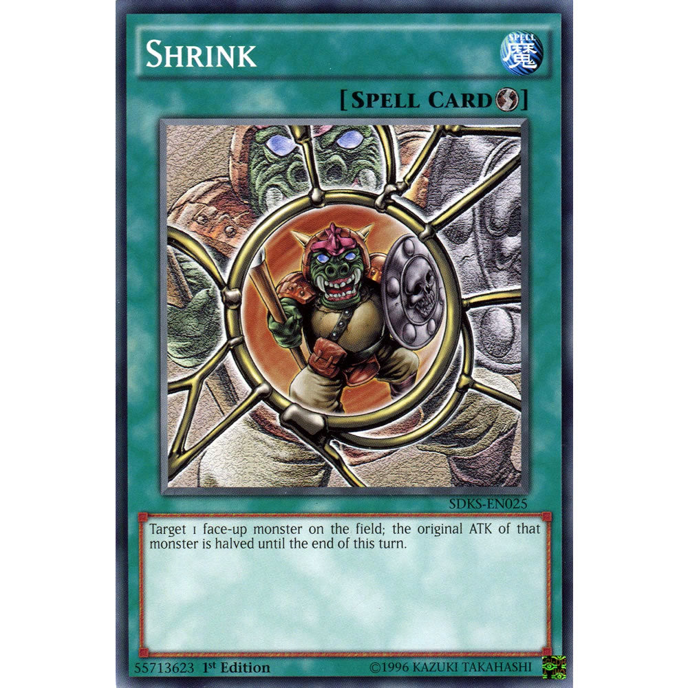 yugioh shrink card Shrink SDKS-EN025 Yu-Gi-Oh! Card
