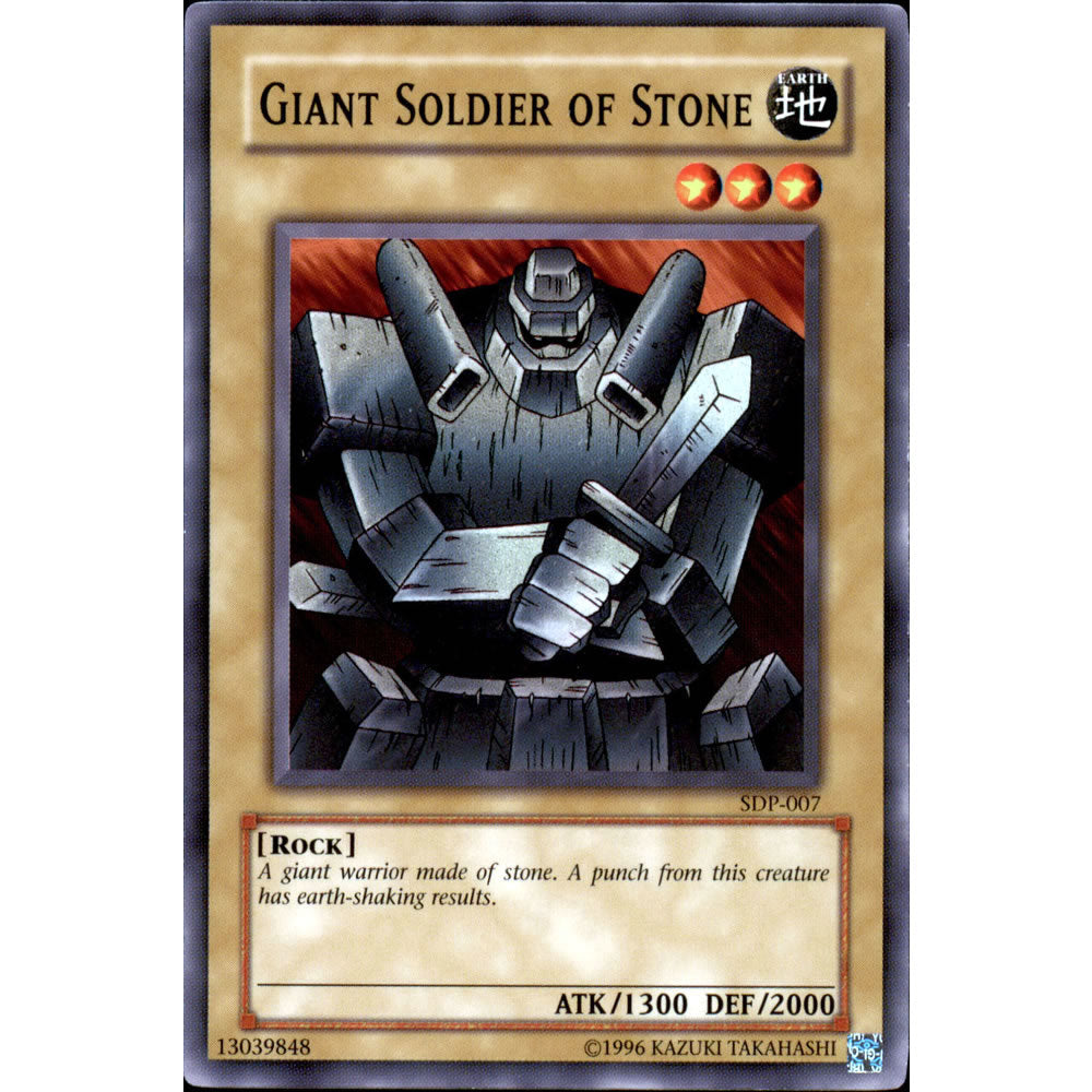 Giant Soldier of Stone SDP-007 Yu-Gi-Oh! Card from the Pegasus Set