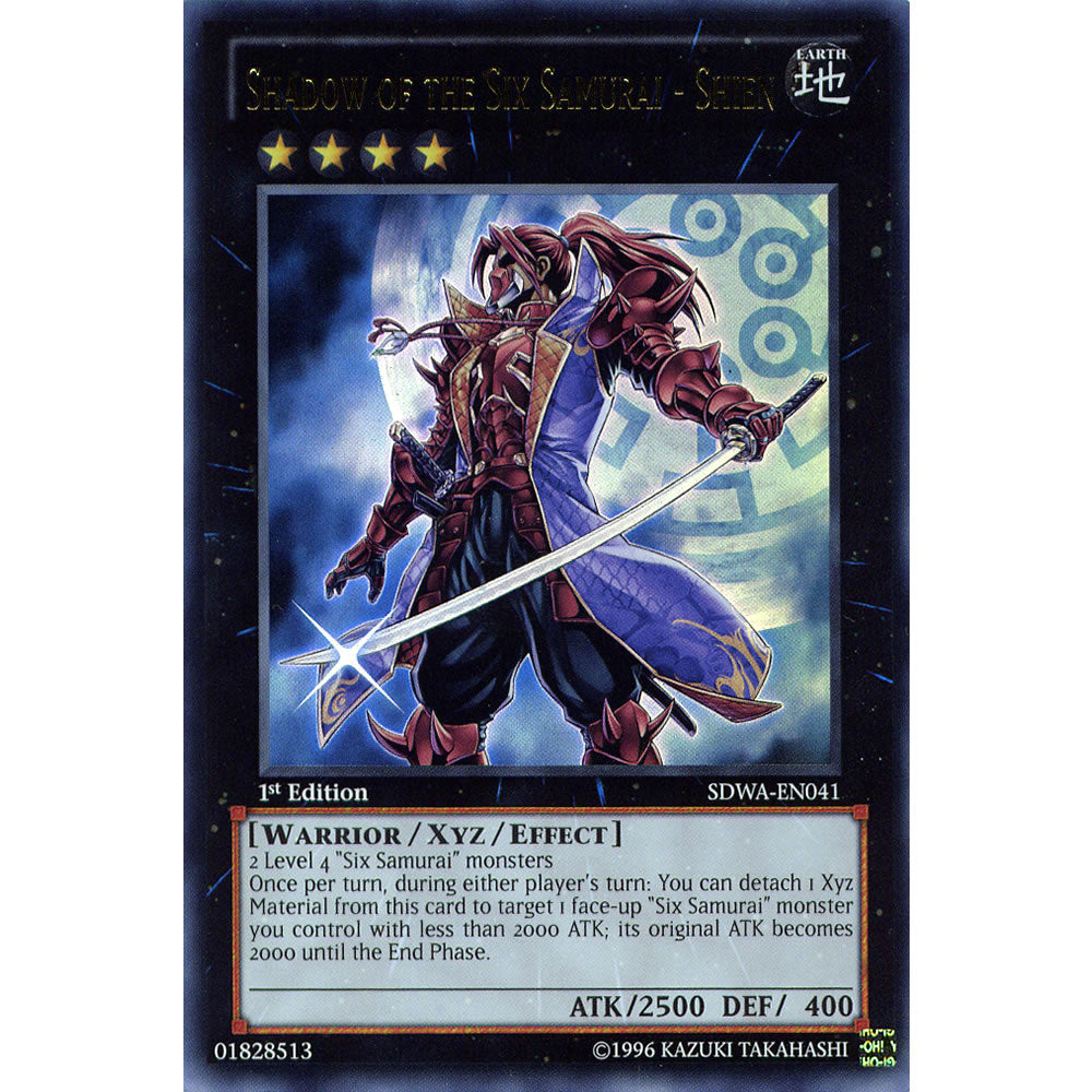 Shadow of the Six Samurai - Shien SDWA-EN041 Yu-Gi-Oh! Card from the Samurai Warlords Set