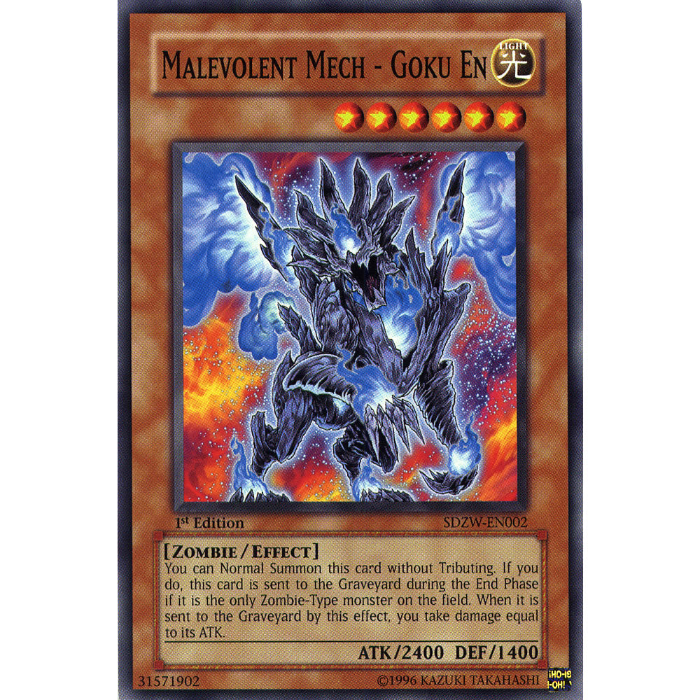 Malevolent Mech - Goku En SDZW-EN002 Yu-Gi-Oh! Card Malevolent Mech - Goku En SDZW-EN002 Yu-Gi-Oh! Card