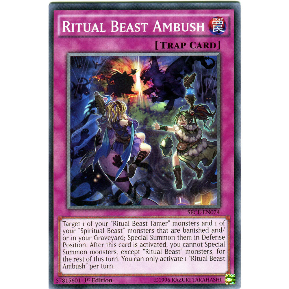 Ritual Beast Ambush SECE-EN074 Yu-Gi-Oh! Card from the Secrets of Eternity Set