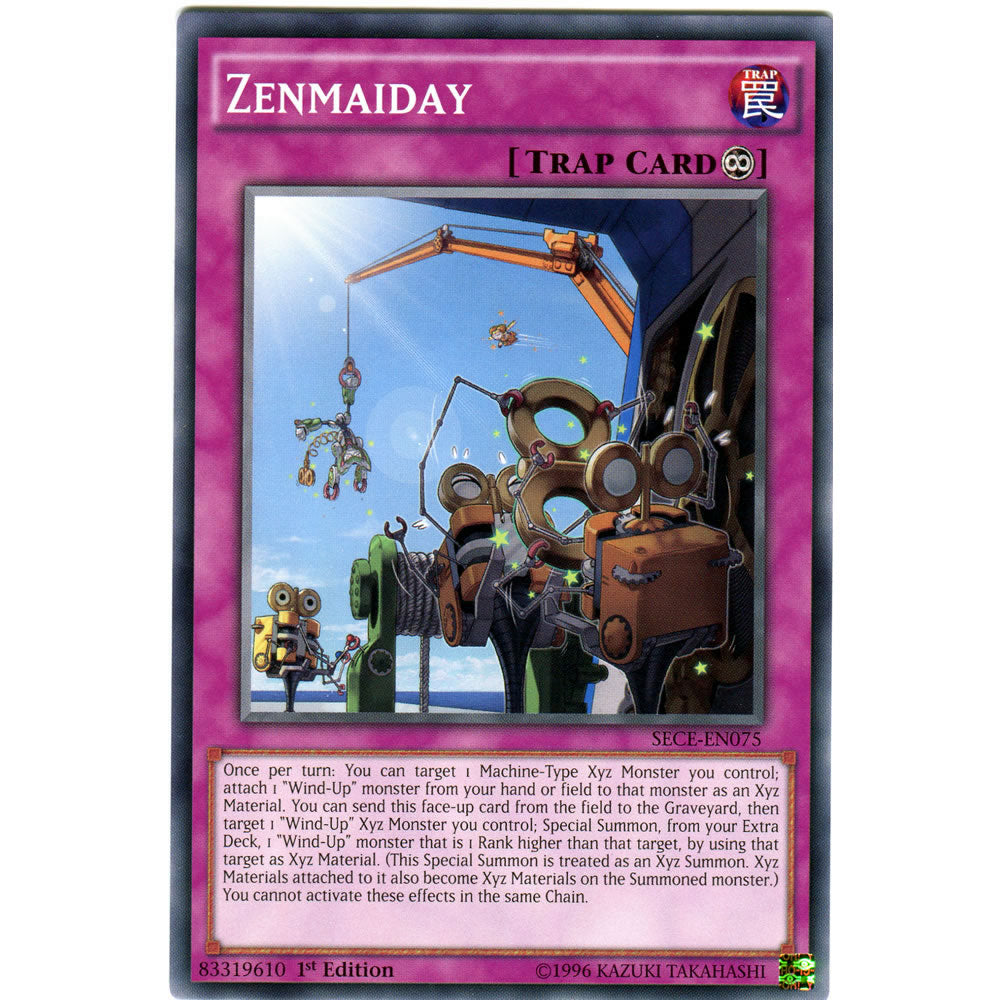 Zenmaiday SECE-EN075 Yu-Gi-Oh! Card from the Secrets of Eternity Set