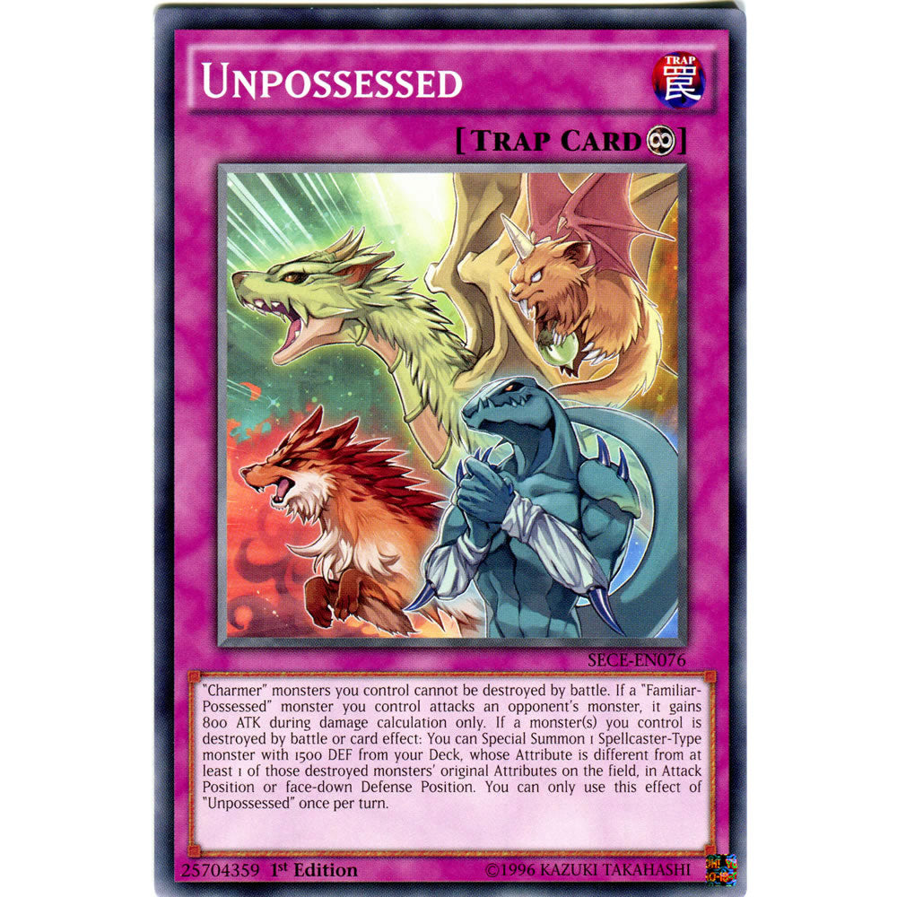 Unpossessed SECE-EN076 Yu-Gi-Oh! Card from the Secrets of Eternity Set
